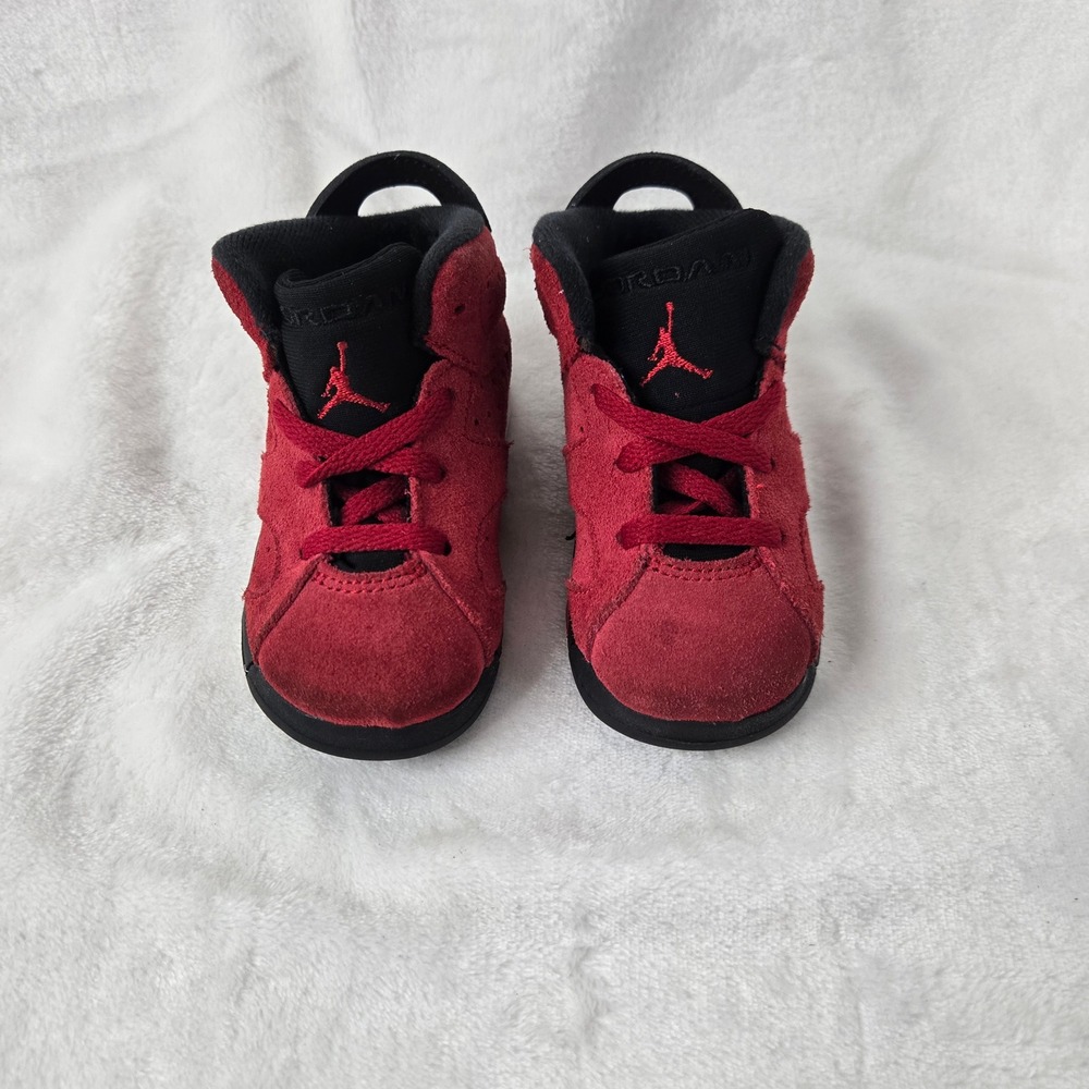 Jordan 6 Retro Toro Bravo Toddler Sneakers Varsity Red Black DV3606-600 6C - Picture 3 of 13